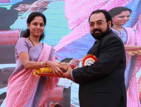 Our Director Mr Gautam Banerjee at the inaugration of Sonai (Indapur Dairy) plant ribbon cutting ceremony